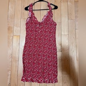 Japan floral bodycon dress